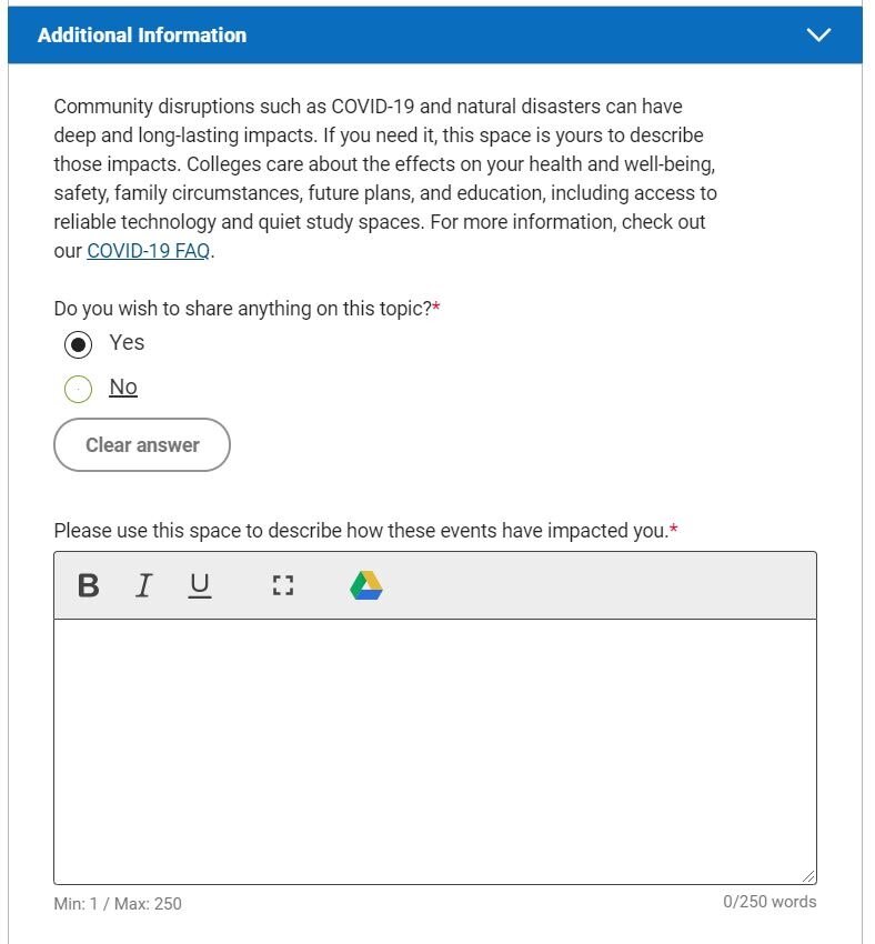 COVID-19 Question Example