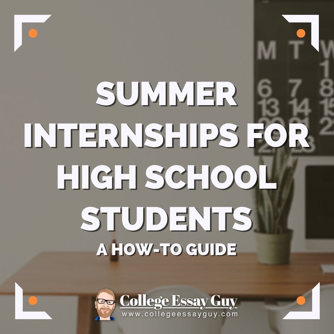 We’ll show you how to find amazing summer internships for high school students. We’ll answer questions like: Why are internships a good idea? Who can help you find an internship? We’ll talk about how to use the internet to find an internship -- and …