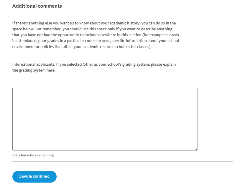 UC Application Additional Comments Section.png