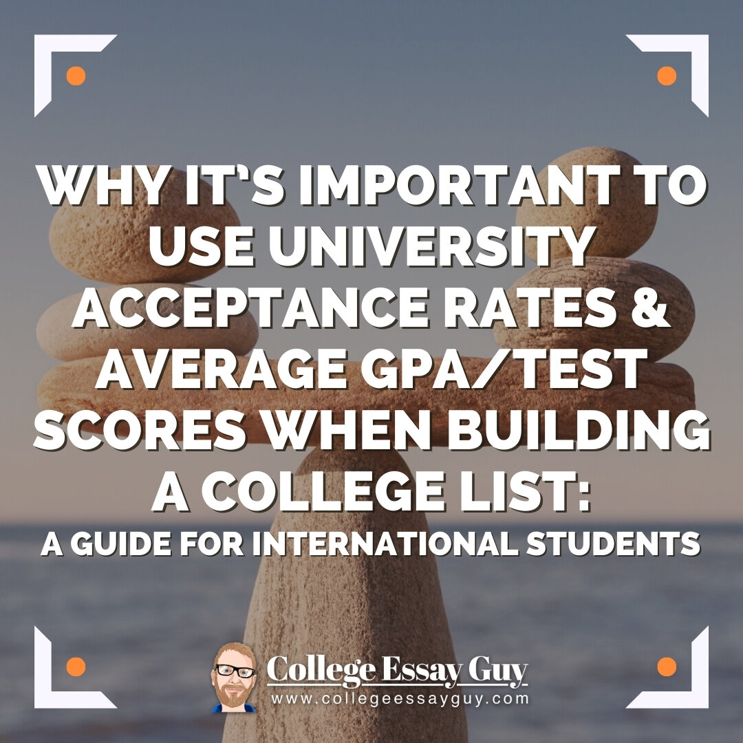 Acceptance rates and average GPA/Test scores: why they're important and why they can be misleading (particularly for international students and students who need financial aid)
