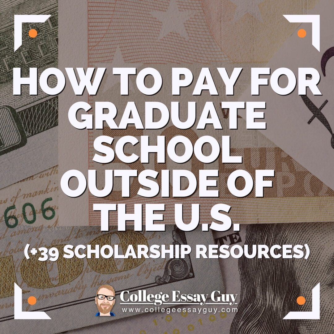 This post covers 5 places students can look to obtain financial aid to pay for graduate school outside of the U.S.