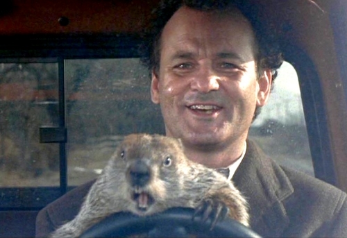 If you haven't yet seen Groundhog Day, please do so as soon as possible. And don't drive angry.