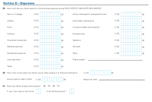 ISFAA - Section E - Expenses